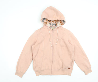 Womens UK Size M Madame Pink Full Zip Hoodie