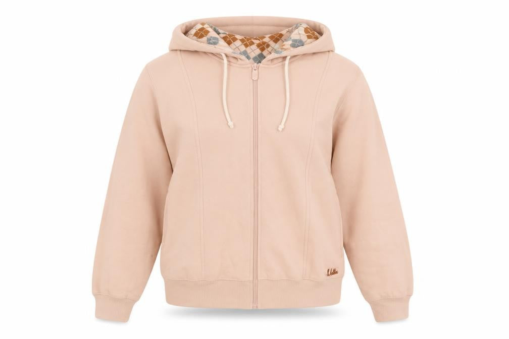 Womens UK Size M Madame Pink Full Zip Hoodie