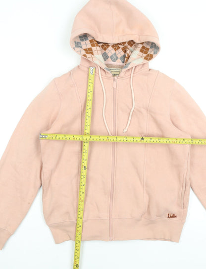 Womens UK Size M Madame Pink Full Zip Hoodie