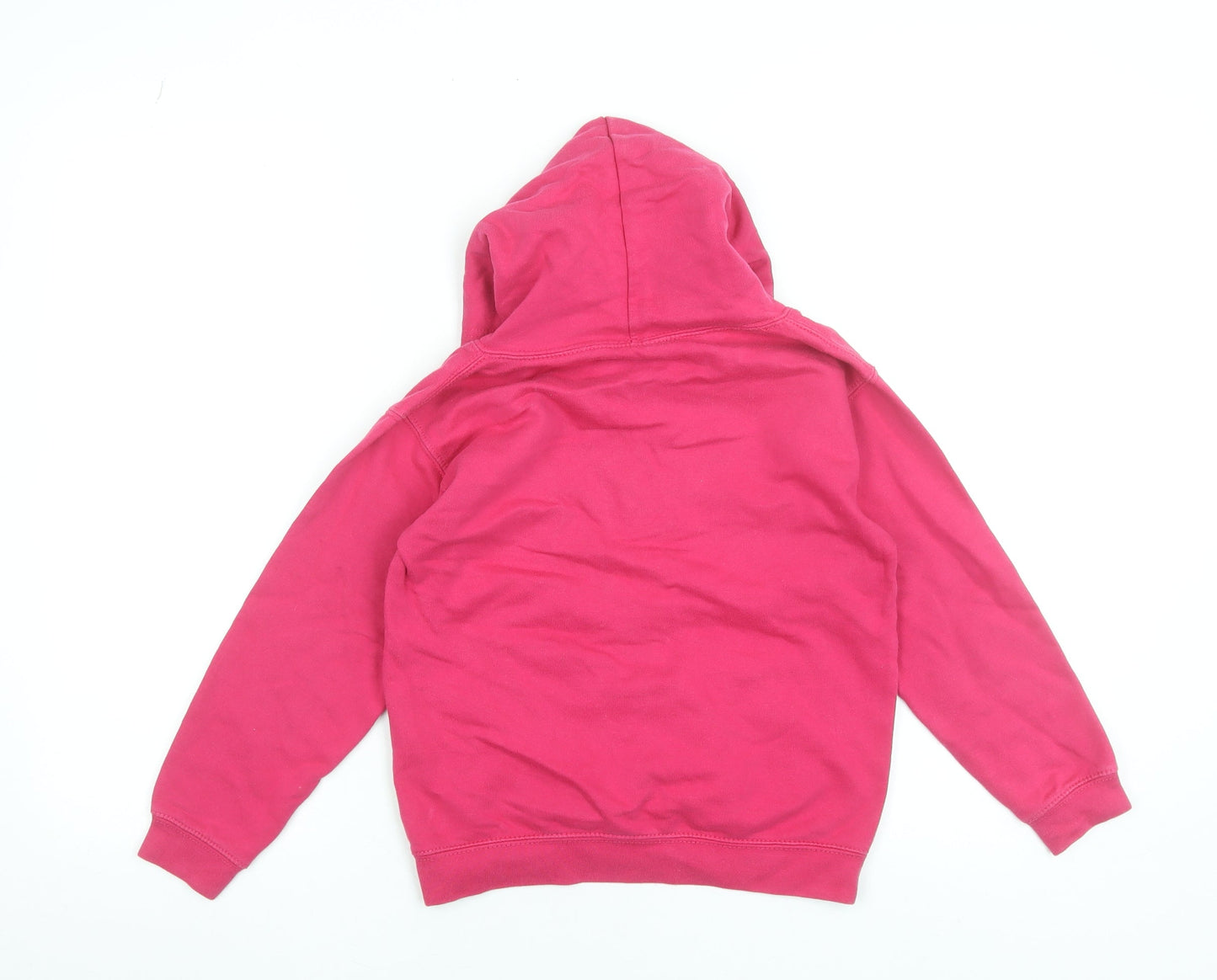 Girls UK Size 7-8 Years Awdis Pink Pullover Hoodie