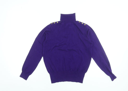 Womens UK Size 12 Wallis Purple Pullover Jumper