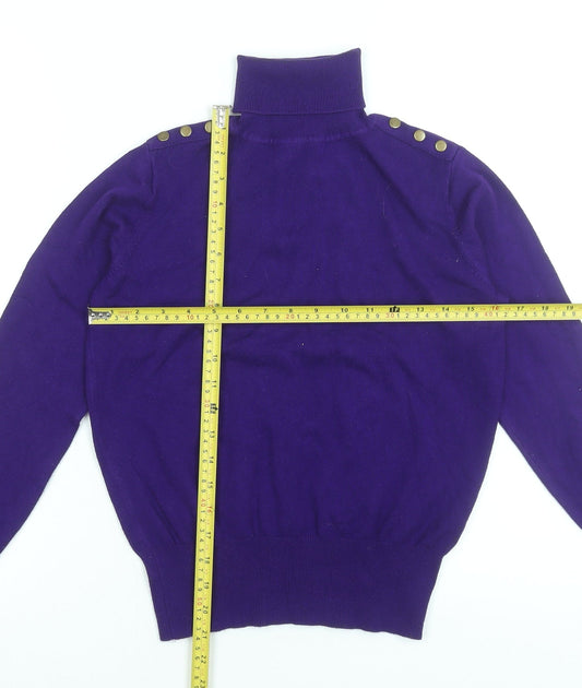Womens UK Size 12 Wallis Purple Pullover Jumper