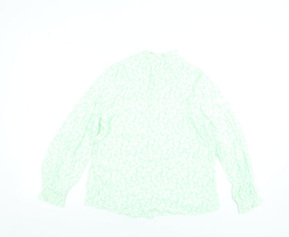 Womens UK Size 12 Marks and Spencer Green Tunic Blouse