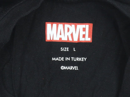 Mens UK Size L Marvel Black  T-Shirt