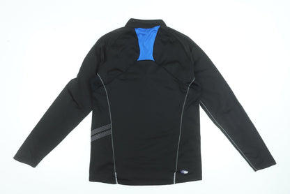 ASICS Men's Black Long Sleeve 1/4 Zip Running Top Size M