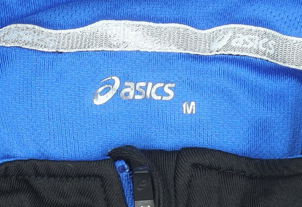ASICS Men's Black Long Sleeve 1/4 Zip Running Top Size M