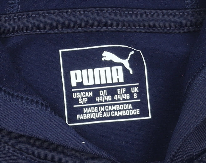 Mens UK Size S PUMA Blue Pullover Hoodie