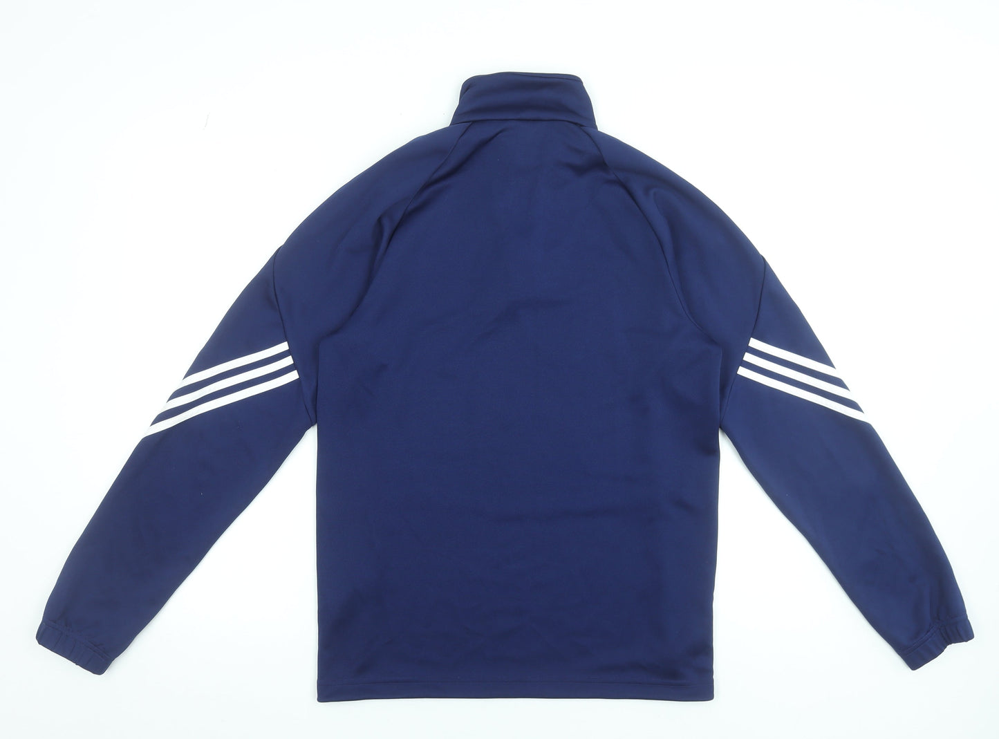 Adidas Men's Blue Small 1/4 Zip Track Jacket Climalite Polyester