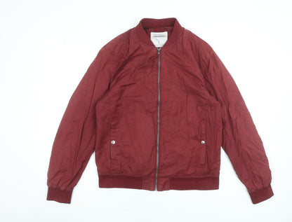 Mens UK Size L Springfield Red Bomber Jacket