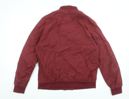 Mens UK Size L Springfield Red Bomber Jacket