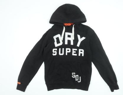 Mens UK Size S Superdry Black Pullover Hoodie