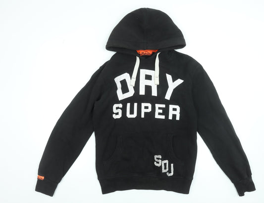 Mens UK Size S Superdry Black Pullover Hoodie