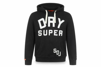 Mens UK Size S Superdry Black Pullover Hoodie