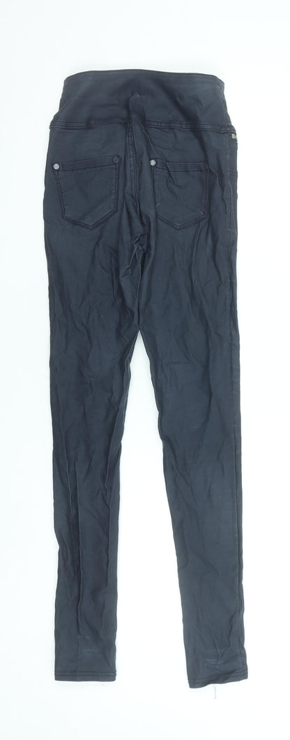 Womens UK Size 8 Denim Club Slim Fit Skinny Black Jeans