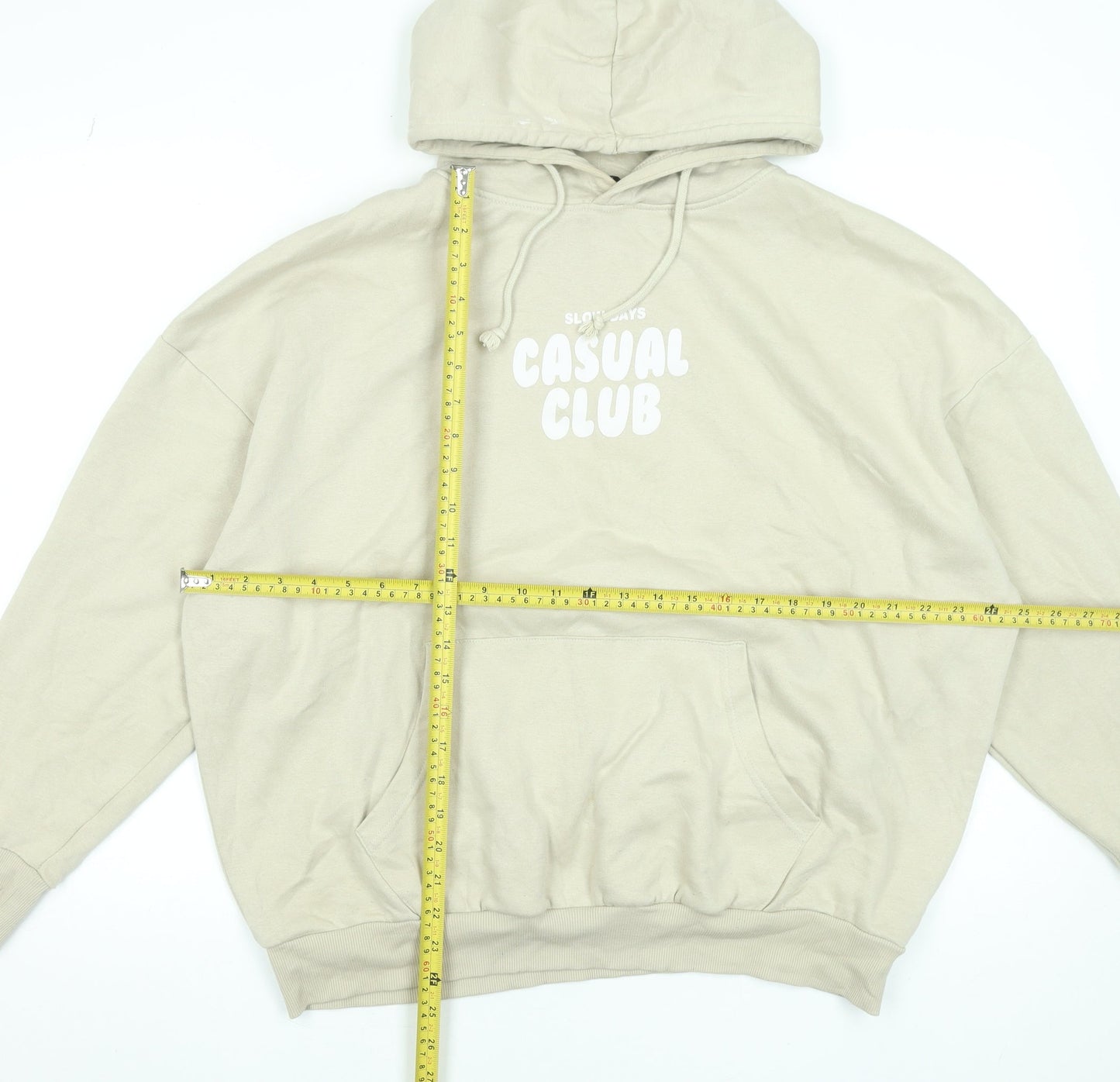 Womens UK Size L Dunnes Stores Beige Pullover Hoodie