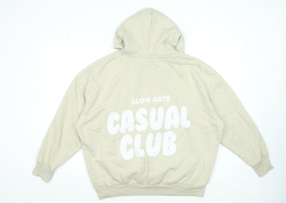 Womens UK Size L Dunnes Stores Beige Pullover Hoodie