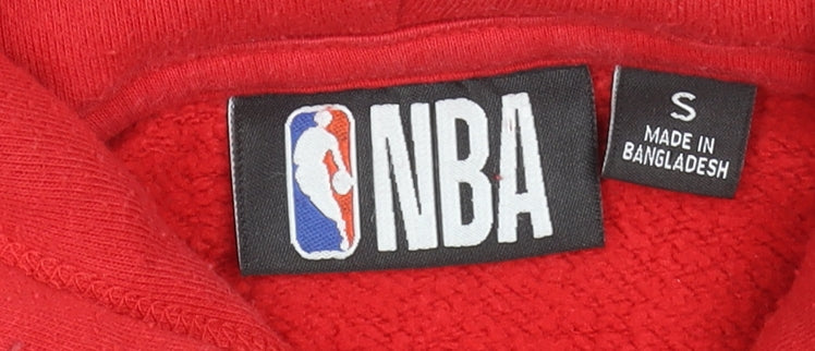 Mens UK Size S NBA Red Pullover Hoodie