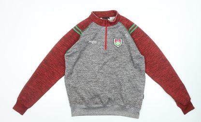 Mens UK Size M Hughsey Sports Grey 1/4 Zip Sweatshirt