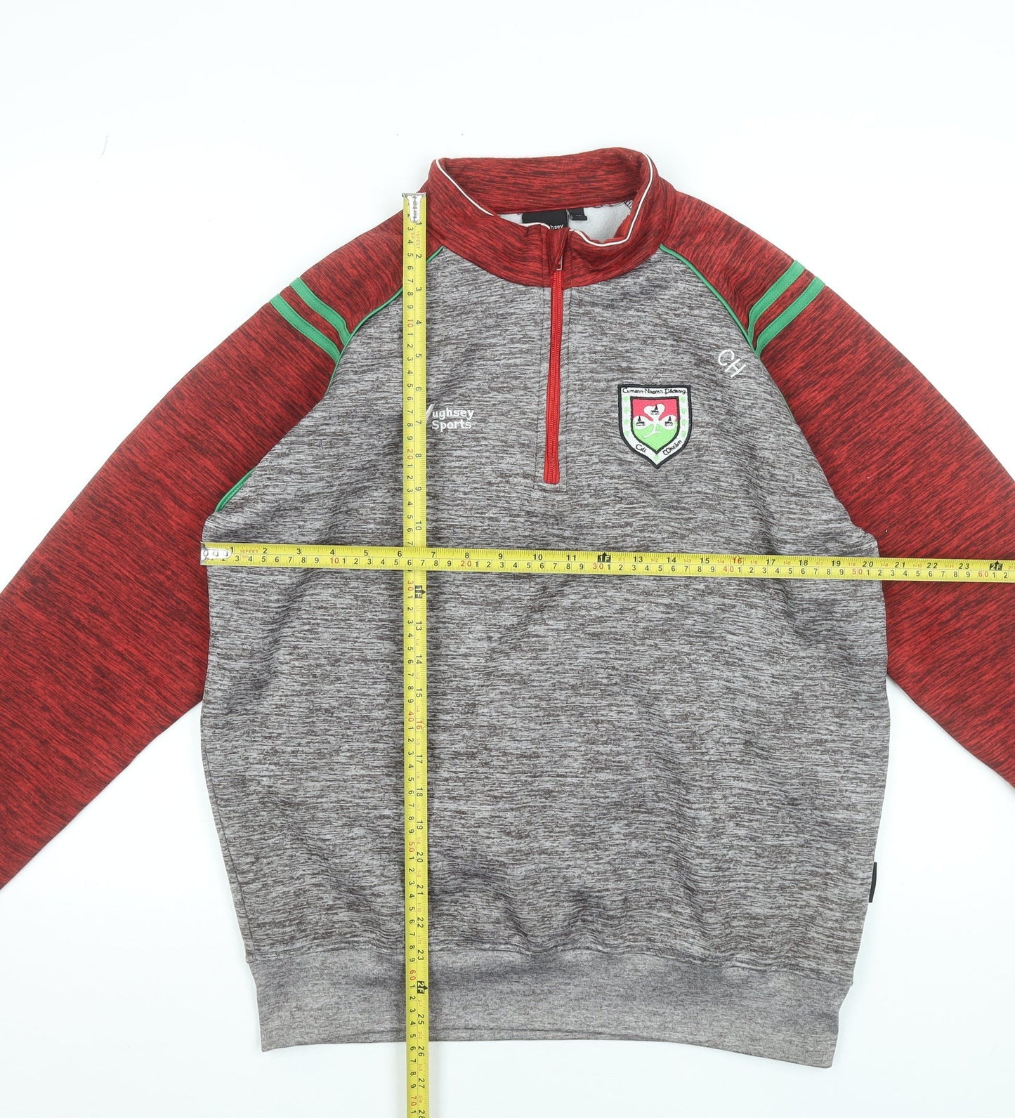 Mens UK Size M Hughsey Sports Grey 1/4 Zip Sweatshirt