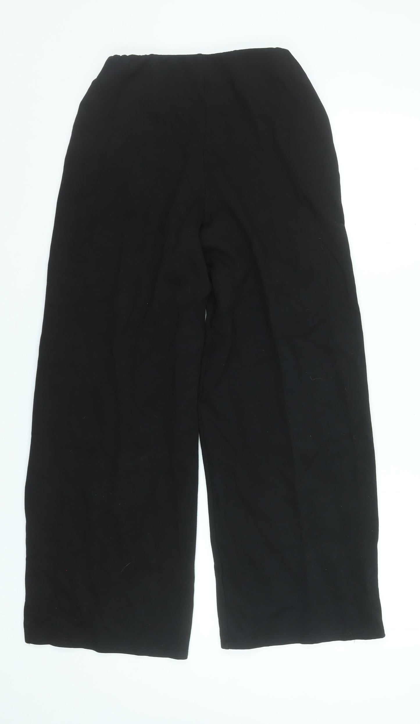 Womens UK Size S Zara Relaxed Fit Casual Workwear Travel Black Trousers