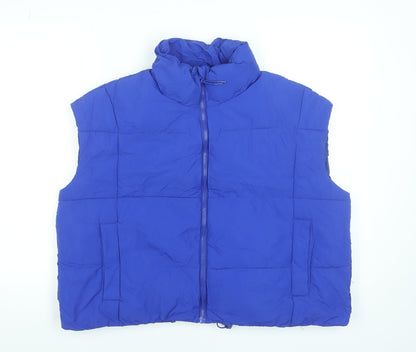 Womens UK Size 16 Dunnes Stores Blue Puffer Jacket