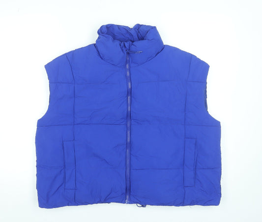 Womens UK Size 16 Dunnes Stores Blue Puffer Jacket