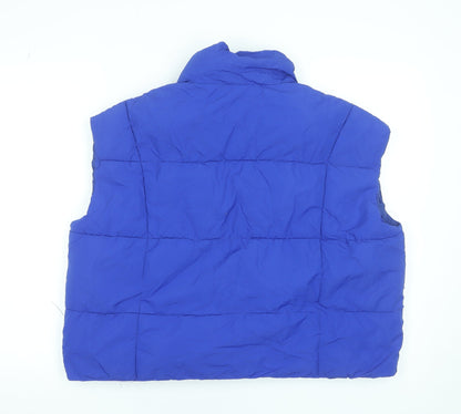 Womens UK Size 16 Dunnes Stores Blue Puffer Jacket