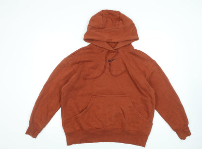Mens UK Size S Nike Brown Pullover Hoodie