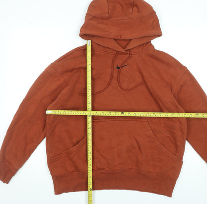 Mens UK Size S Nike Brown Pullover Hoodie