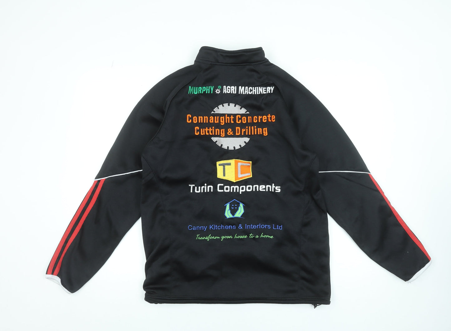 Mens UK Size M GRG Black Pullover Sweatshirt