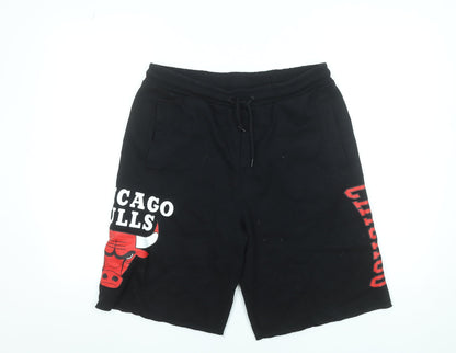 NBA Chicago Bulls Men's Black M Sweat Shorts Cotton Blend