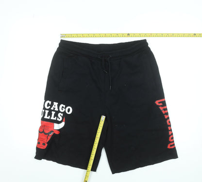 NBA Chicago Bulls Men's Black M Sweat Shorts Cotton Blend