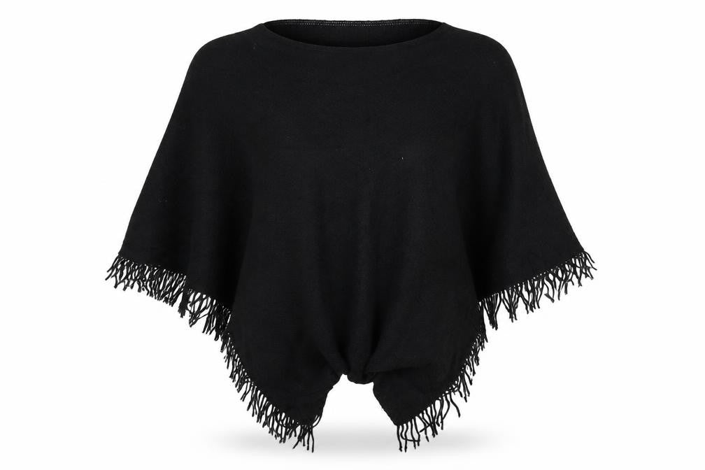 Womens UK Size S NEXT Black Cape Jumper