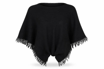 Womens UK Size S NEXT Black Cape Jumper
