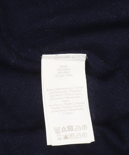 Boden Women’s Blue Long Sleeve Open Knit Cardigan L