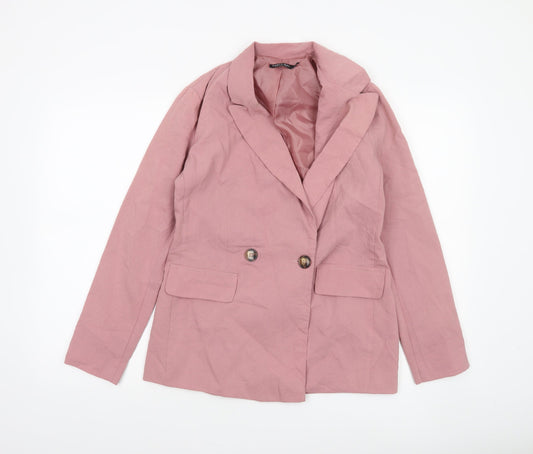 Womens UK Size 6 Nasty Gal Regular Pink Blazer