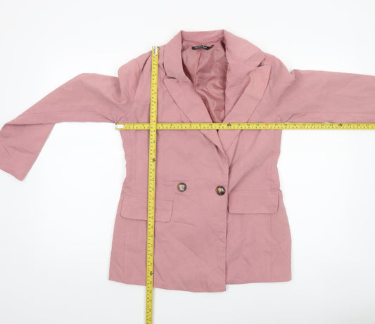 Womens UK Size 6 Nasty Gal Regular Pink Blazer