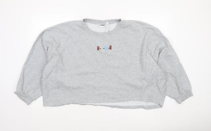 Womens UK Size 16 Noisy may Grey Pullover Sweatshirt
