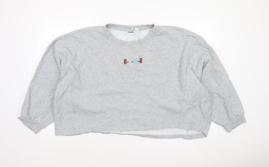 Womens UK Size 16 Noisy may Grey Pullover Sweatshirt
