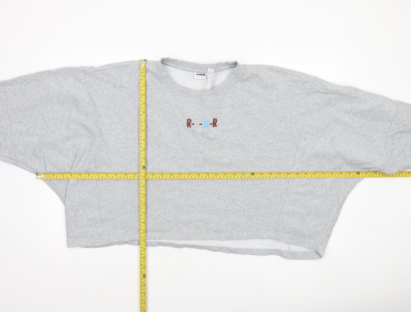 Womens UK Size 16 Noisy may Grey Pullover Sweatshirt