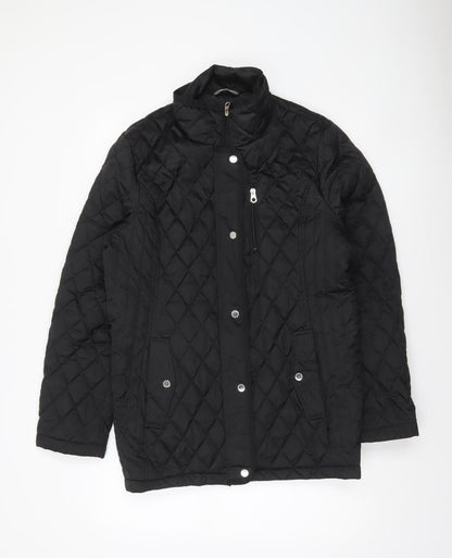 Womens UK Size XL Nautica Black Quilted Coat