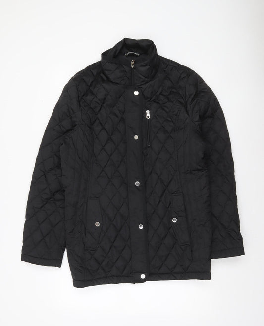 Womens UK Size XL Nautica Black Quilted Coat