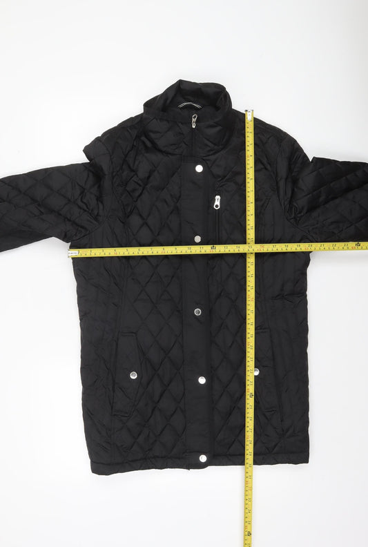 Womens UK Size XL Nautica Black Quilted Coat
