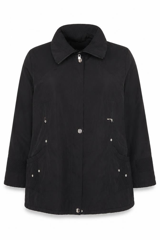 Womens UK Size 16 Saturne Black Basic Jacket