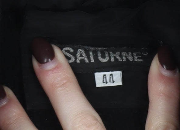 Womens UK Size 16 Saturne Black Basic Jacket