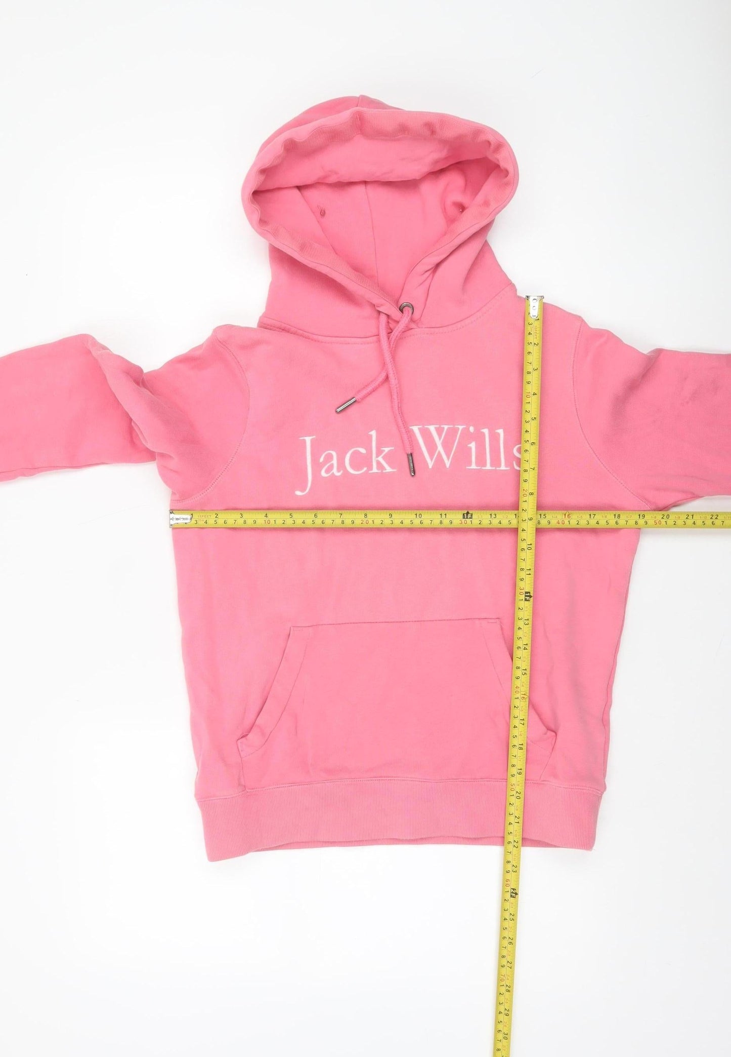 Womens UK Size 8 Jack Wills Pink Pullover Hoodie