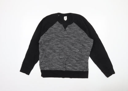 Gap Men’s Black Long Sleeve Crew Neck Pullover Sweatshirt Size L