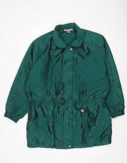 Womens UK Size M Chaver Green Windbreaker Coat