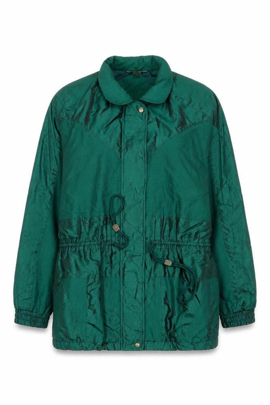 Womens UK Size M Chaver Green Windbreaker Coat