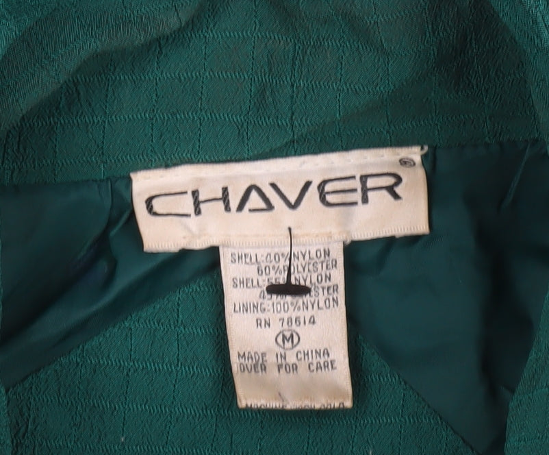 Womens UK Size M Chaver Green Windbreaker Coat